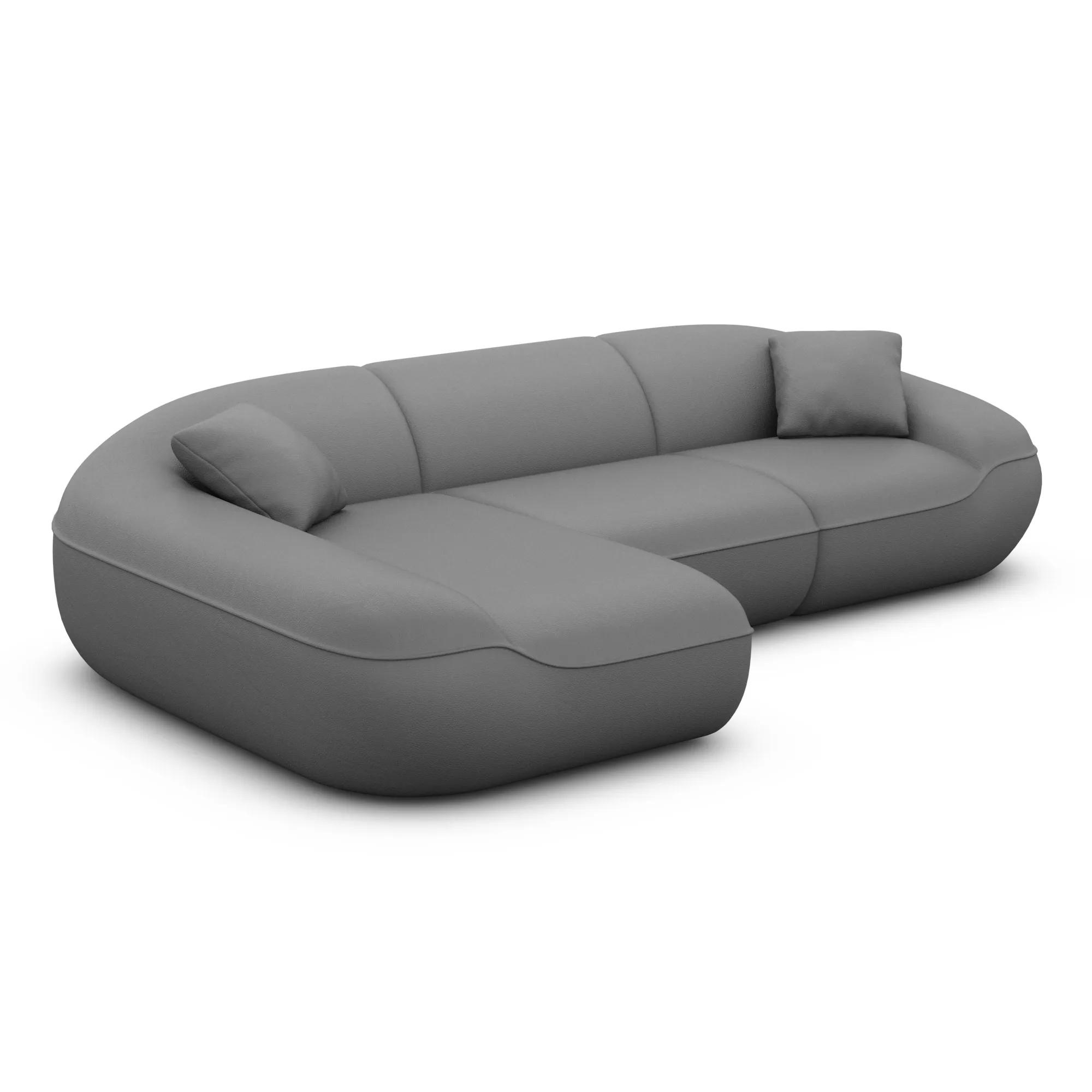 Kunstleder L-Form Sofa Levina – Bild 17