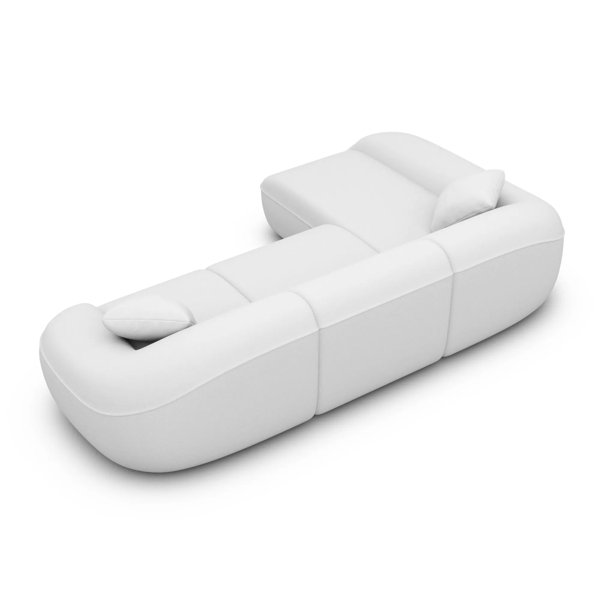 Kunstleder L-Form Sofa Levina – Bild 25