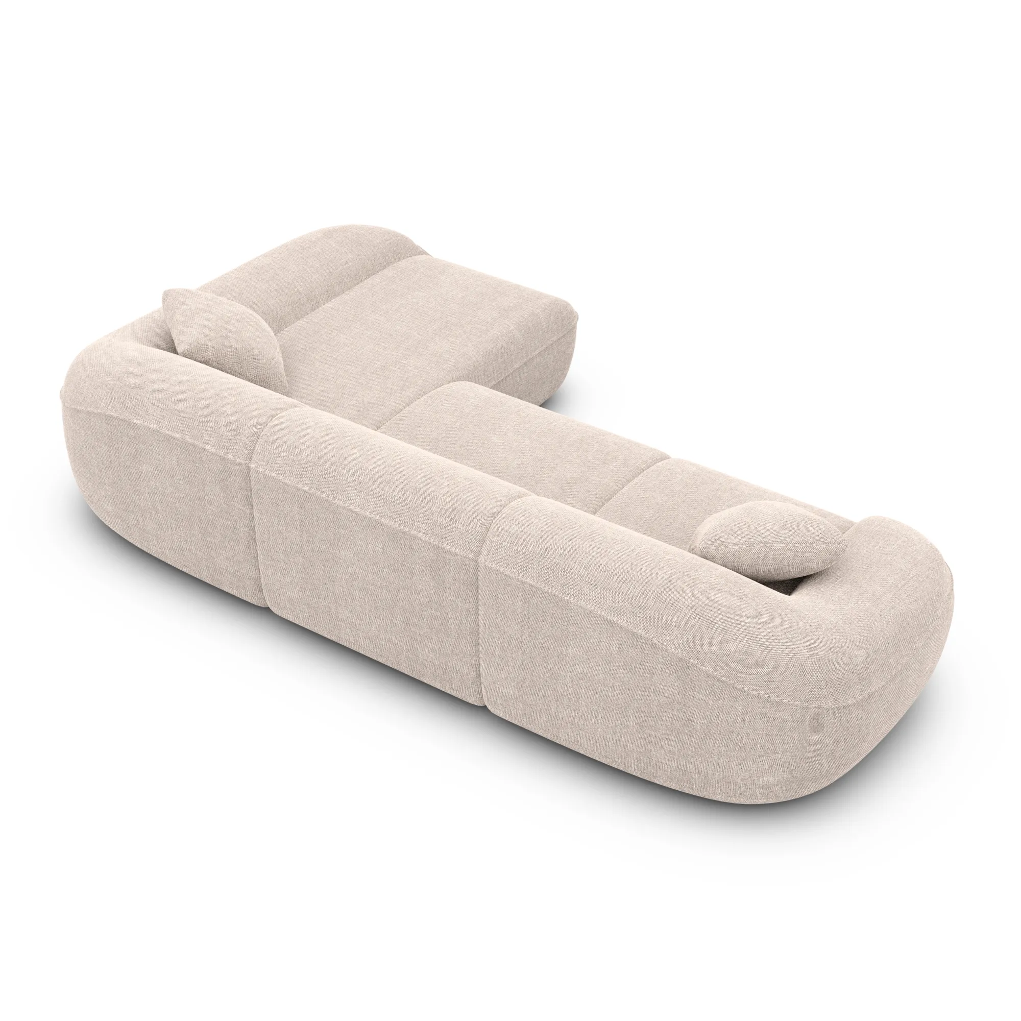 Strukturstoff L-Form Sofa Levina – Bild 47
