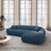 Strukturstoff L-Form Sofa Levina – Bild 7