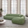 Strukturstoff L-Form Sofa Levina – Bild 8
