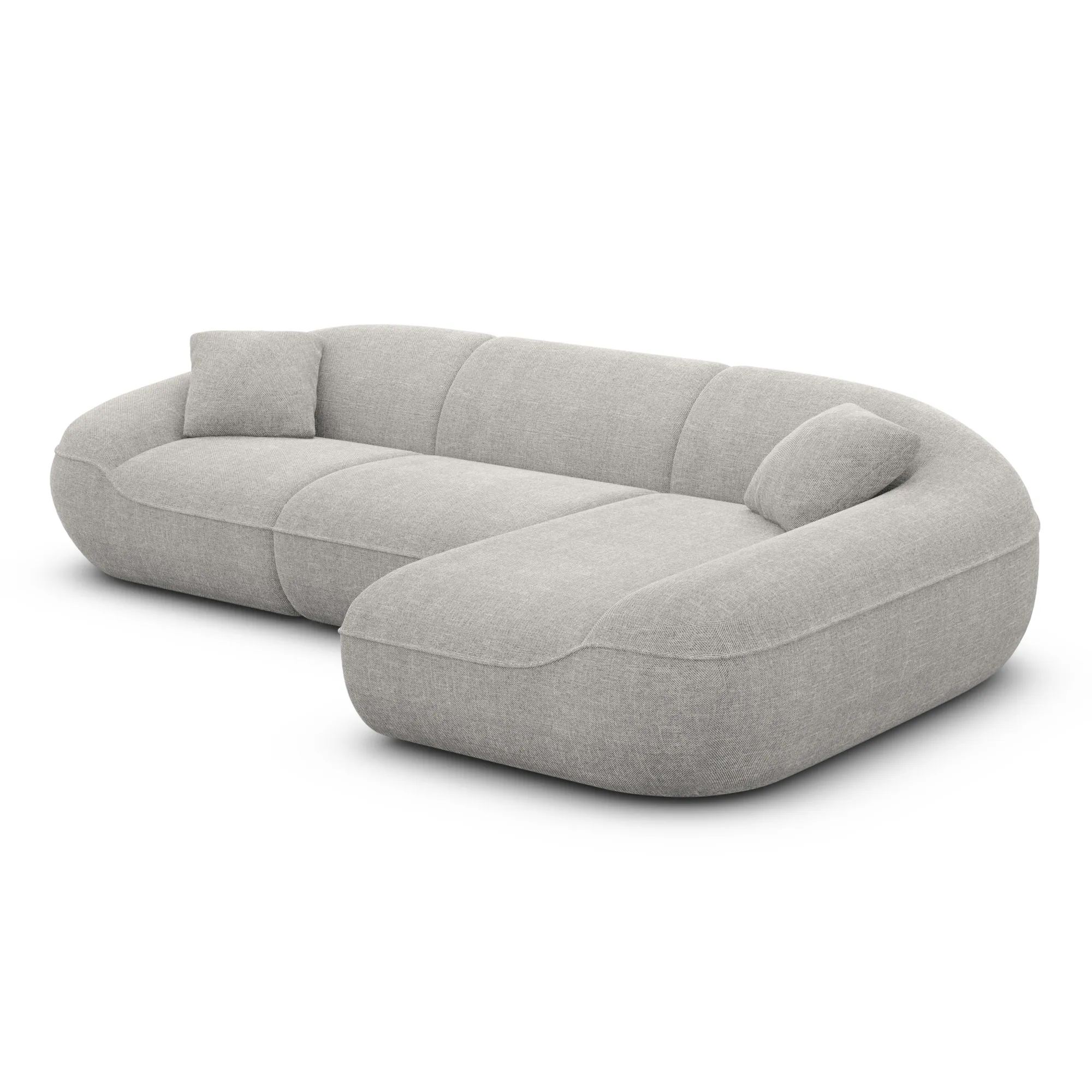Strukturstoff L-Form Sofa Levina – Bild 66
