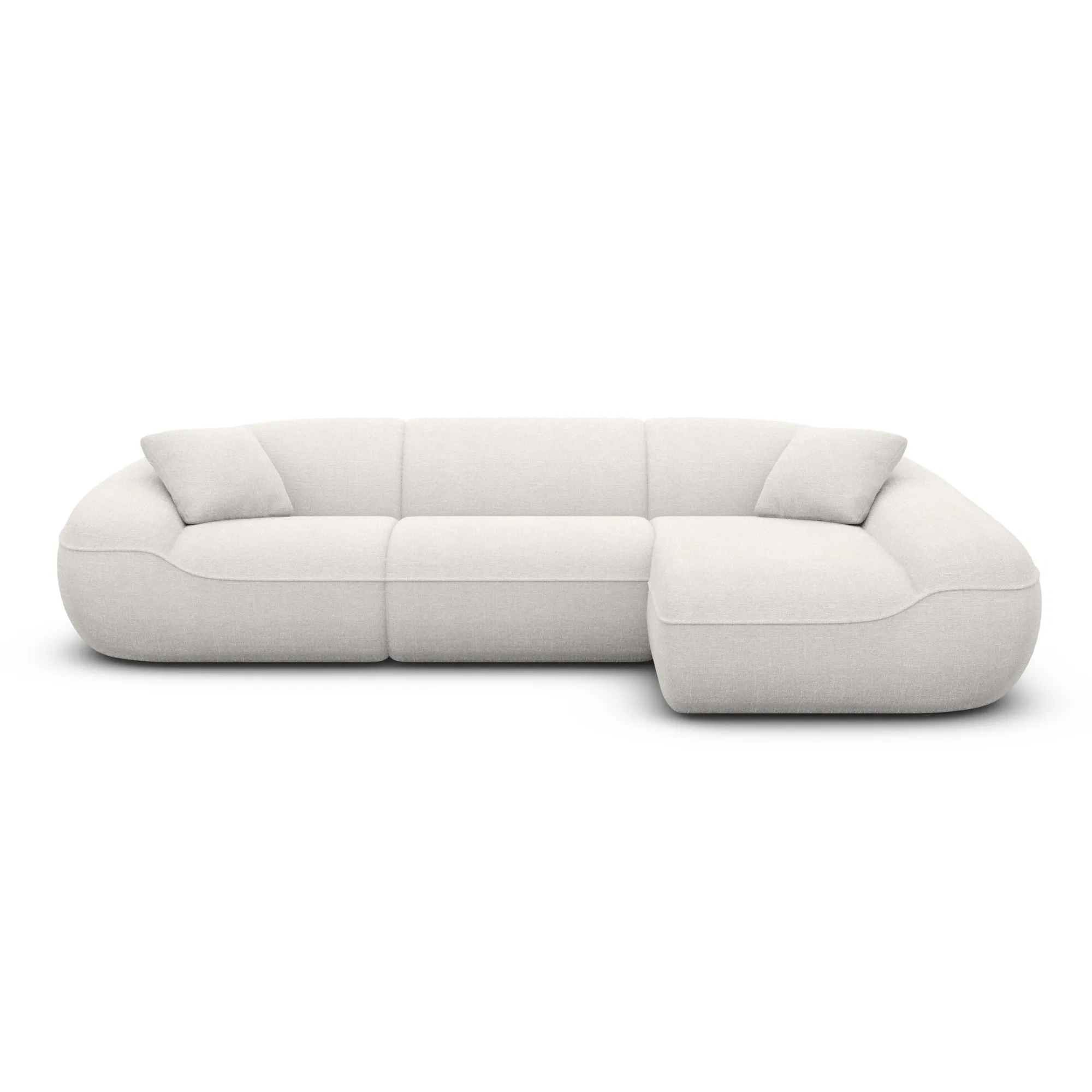 Strukturstoff L-Form Sofa Levina – Bild 70