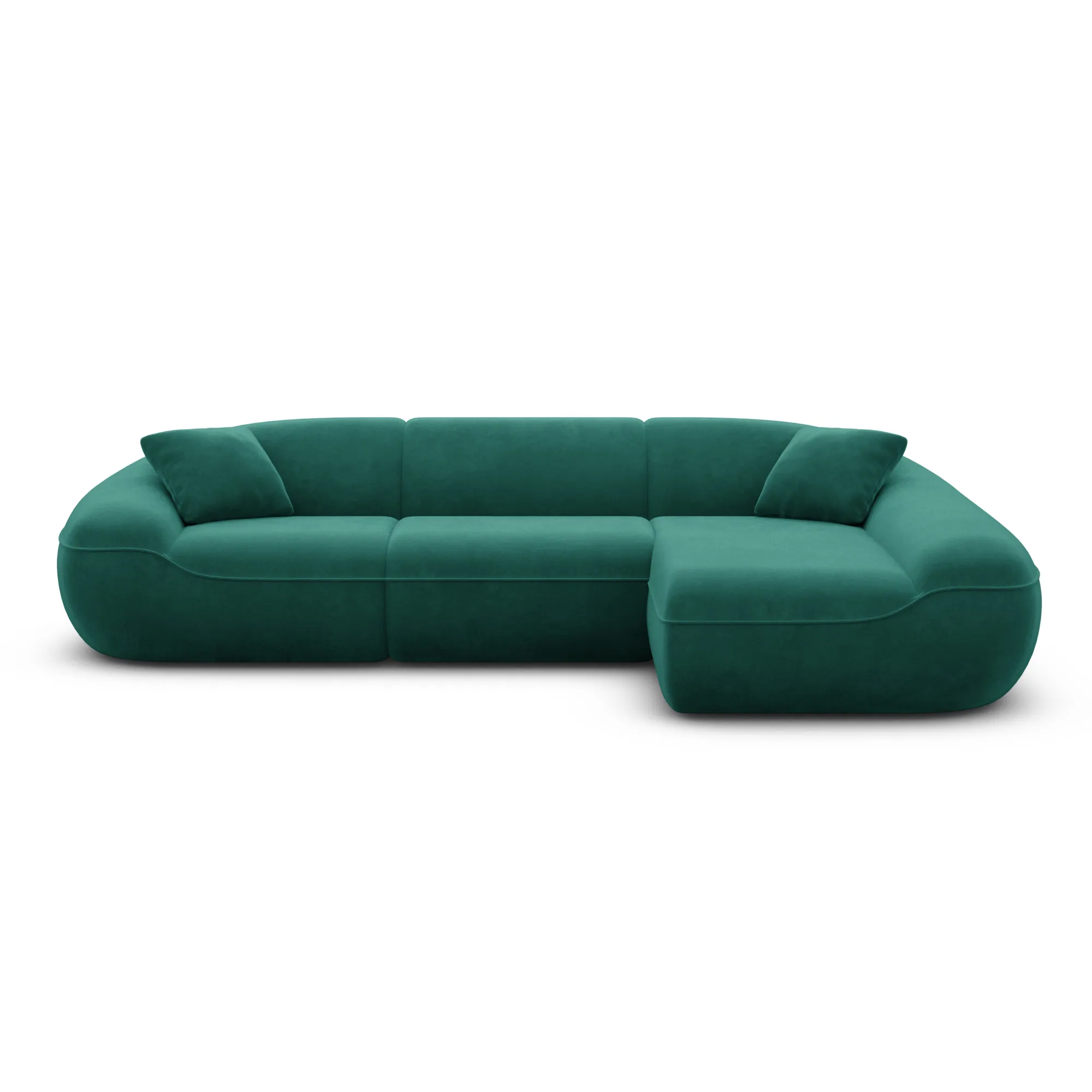 Samtstoff L-Form Sofa Levina – Bild 89