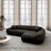 Echtleder L-Form Sofa Levina – Bild 13