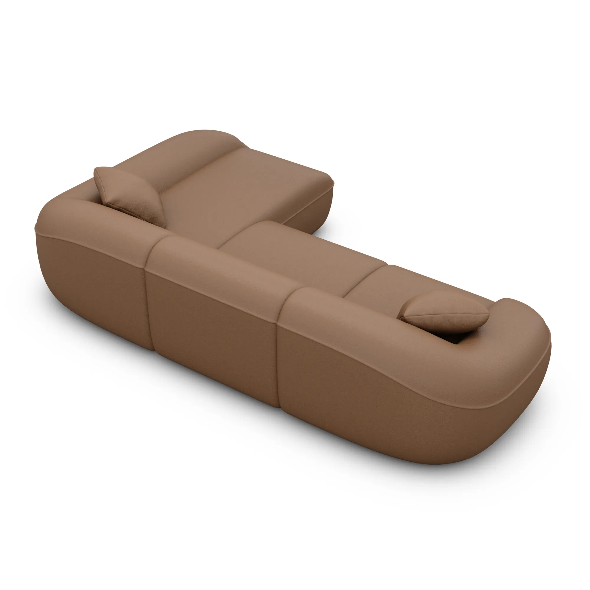 Kunstleder L-Form Sofa Levina – Bild 34