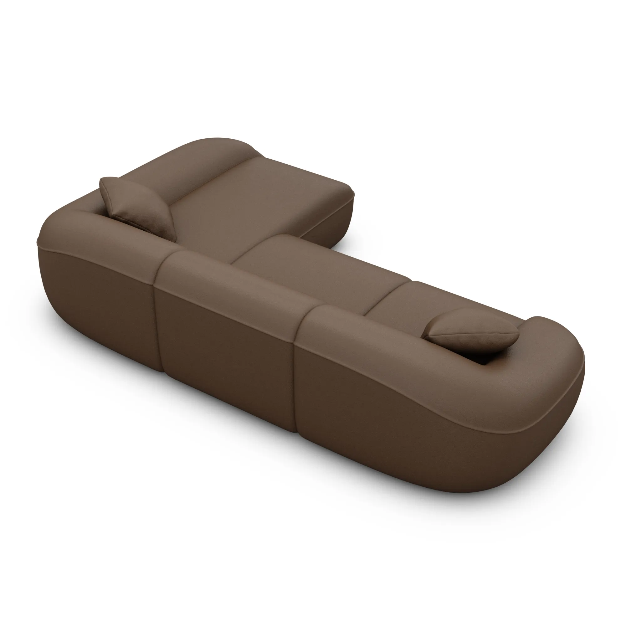 Kunstleder L-Form Sofa Levina – Bild 40