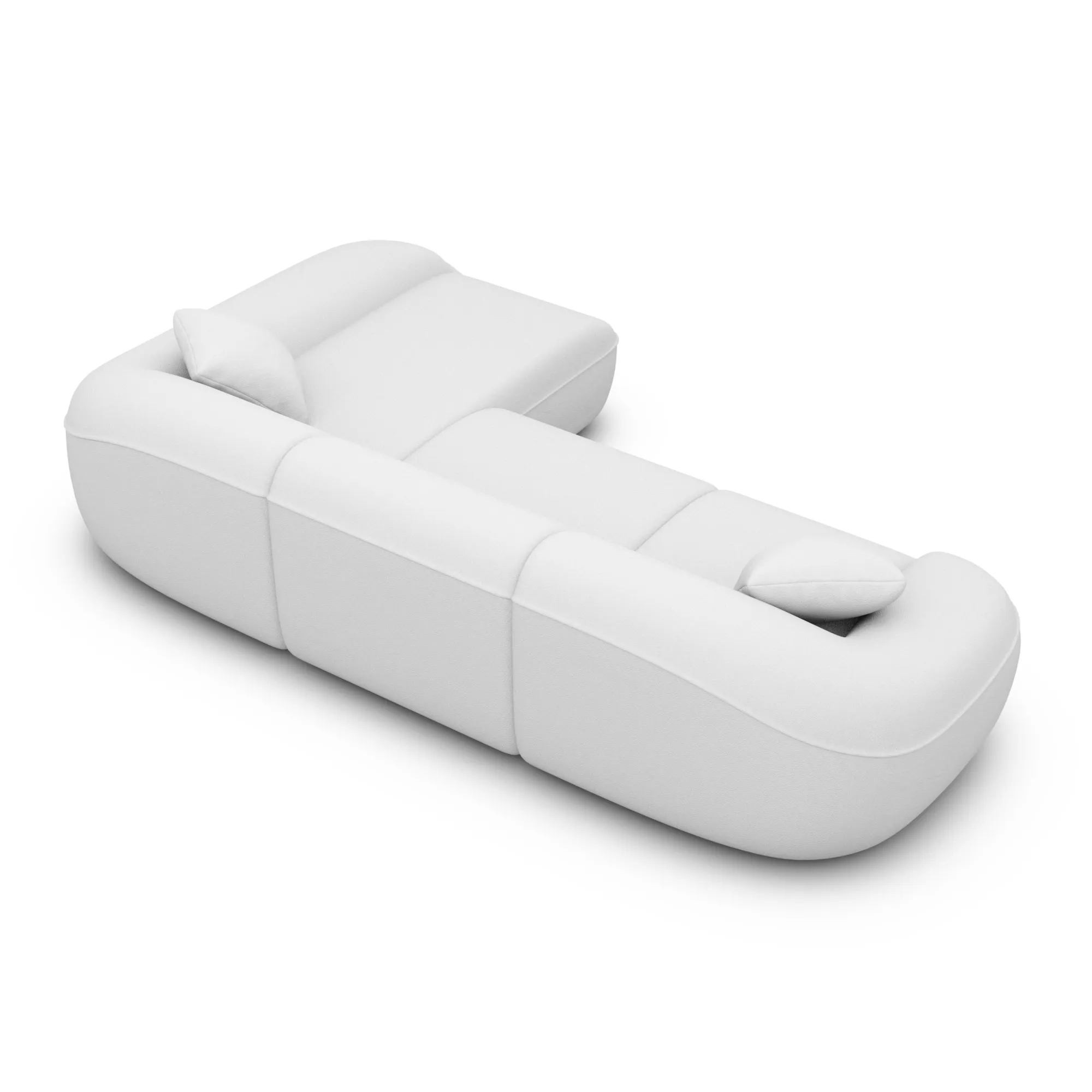 Kunstleder L-Form Sofa Levina – Bild 49