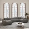 Bouclé U-Form XL Wohnlandschaft Levina