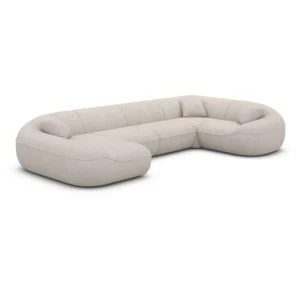 Bouclé U-Form XL Wohnlandschaft Levina