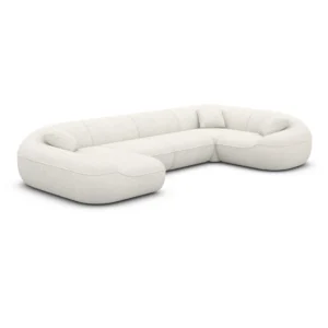 Bouclé U-Form XL Wohnlandschaft Levina