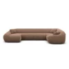 Strukturstoff U-Form XL Wohnlandschaft Levina – Bild 64