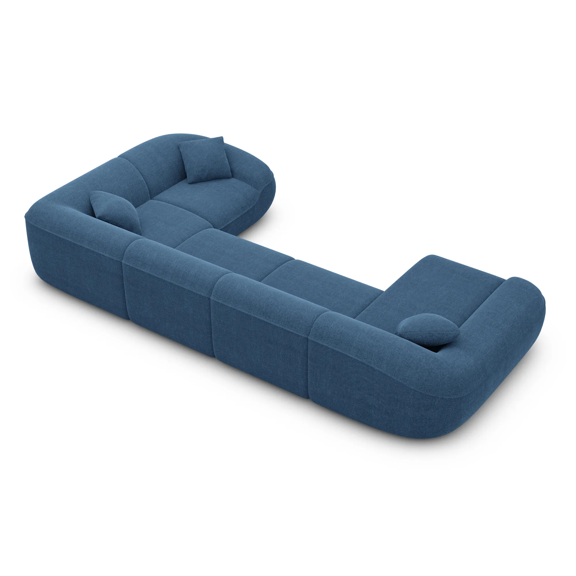 Strukturstoff U-Form XL Wohnlandschaft Levina – Bild 71