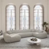 Strukturstoff U-Form XL Wohnlandschaft Levina – Bild 14
