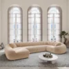 Samtstoff U-Form XL Wohnlandschaft Levina – Bild 23