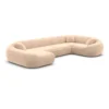 Samtstoff U-Form XL Wohnlandschaft Levina – Bild 67