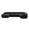 Samtstoff U-Form XL Wohnlandschaft Levina – Bild 71