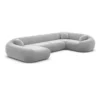 Samtstoff U-Form XL Wohnlandschaft Levina – Bild 85