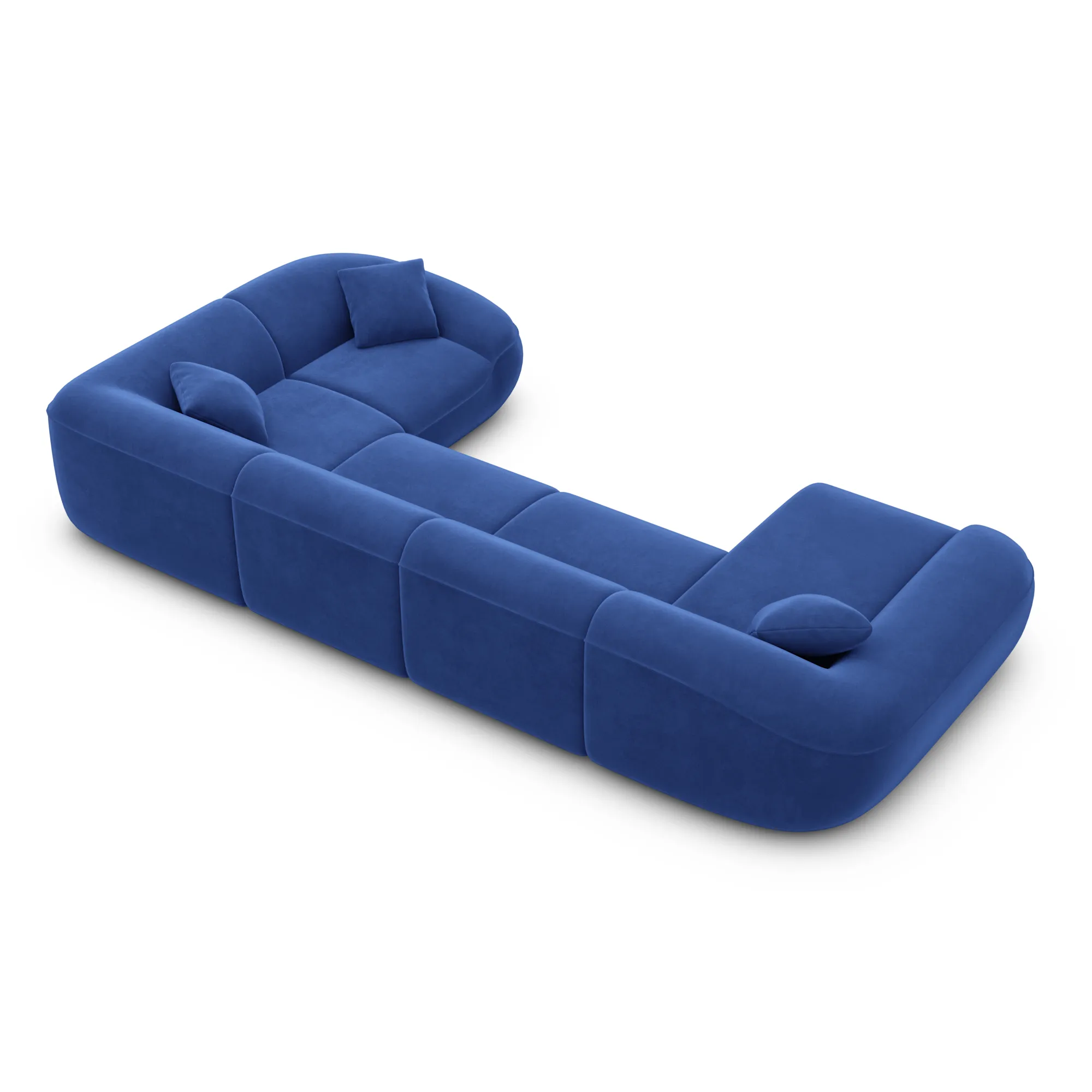 Samtstoff U-Form XL Wohnlandschaft Levina – Bild 96