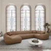 Echtleder U-Form XL Wohnlandschaft Levina – Bild 12