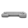 Echtleder U-Form XL Wohnlandschaft Levina – Bild 33