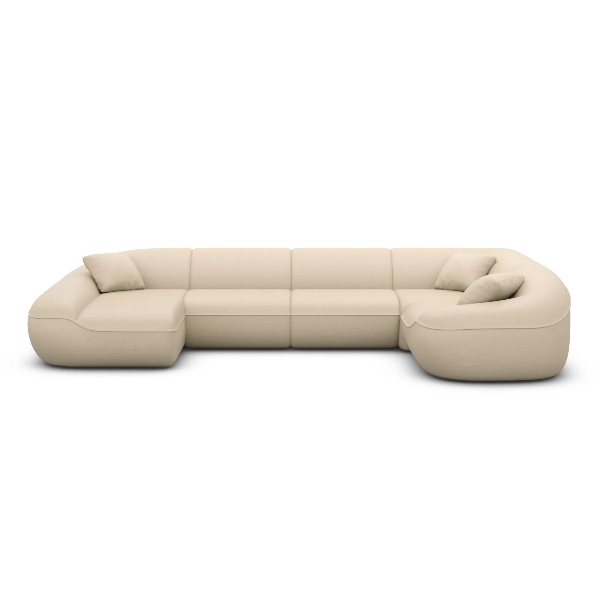Kunstleder U-Form XL Wohnlandschaft Levina – Bild 57