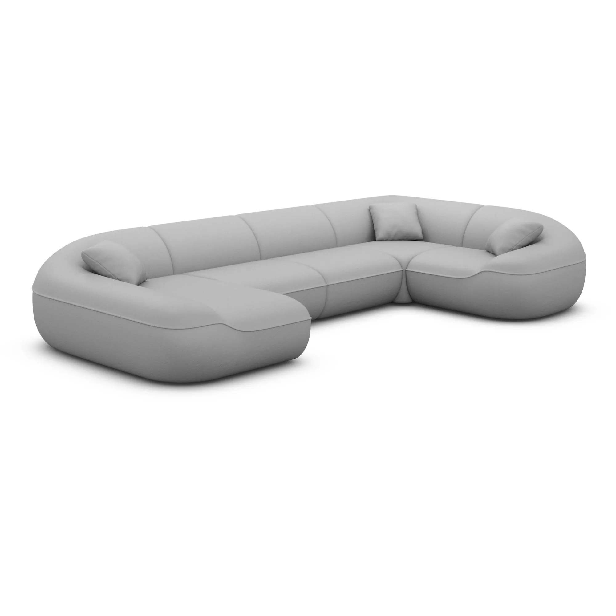 Kunstleder U-Form XL Wohnlandschaft Levina – Bild 26