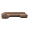 Strukturstoff U-Form XL Wohnlandschaft Levina – Bild 34
