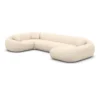 Strukturstoff U-Form XL Wohnlandschaft Levina – Bild 36