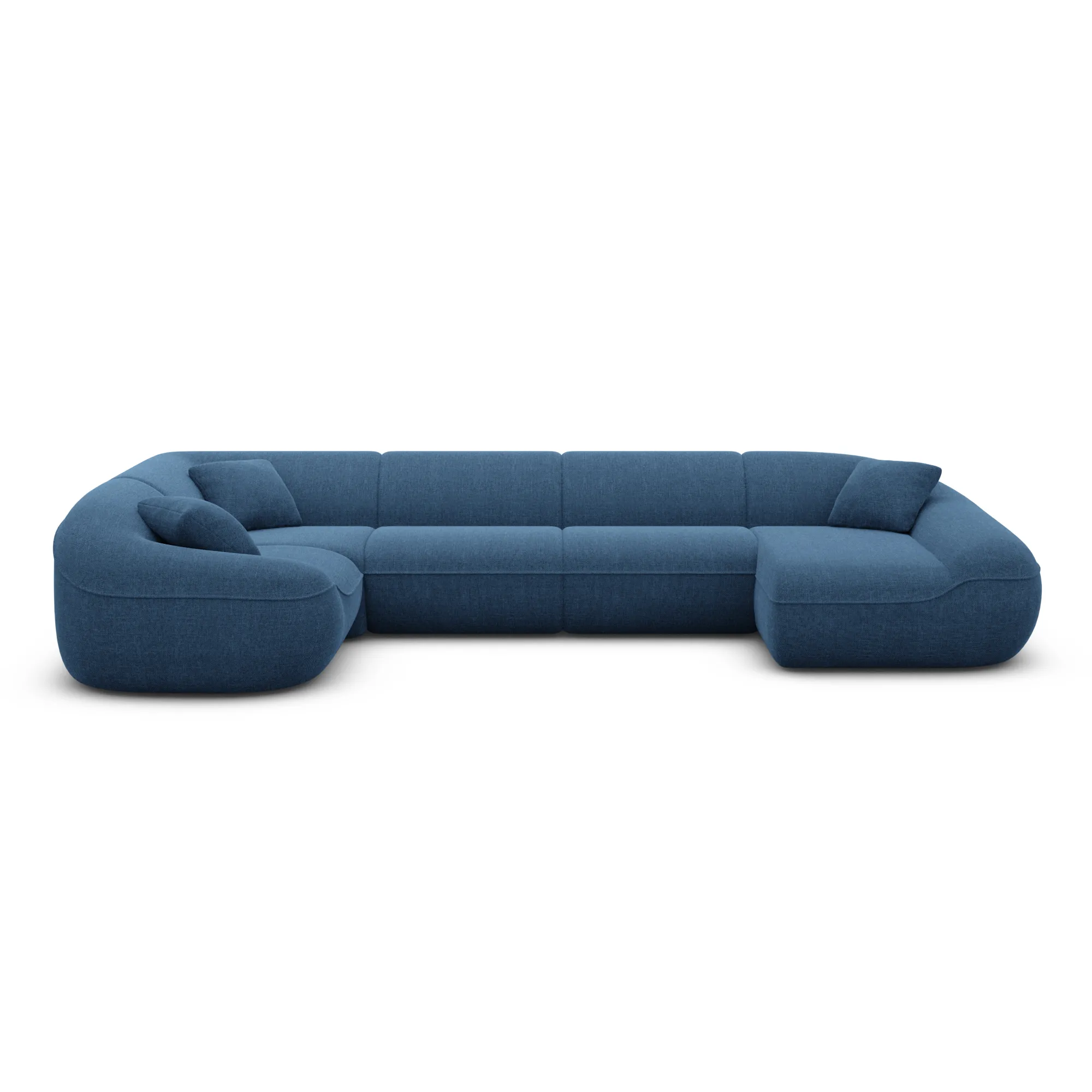Strukturstoff U-Form XL Wohnlandschaft Levina – Bild 40