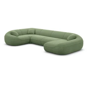 Strukturstoff U-Form XL Wohnlandschaft Levina