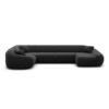 Samtstoff U-Form XL Wohnlandschaft Levina – Bild 35
