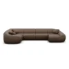 Echtleder U-Form XL Wohnlandschaft Levina – Bild 51