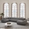 Kunstleder U-Form XL Wohnlandschaft Levina