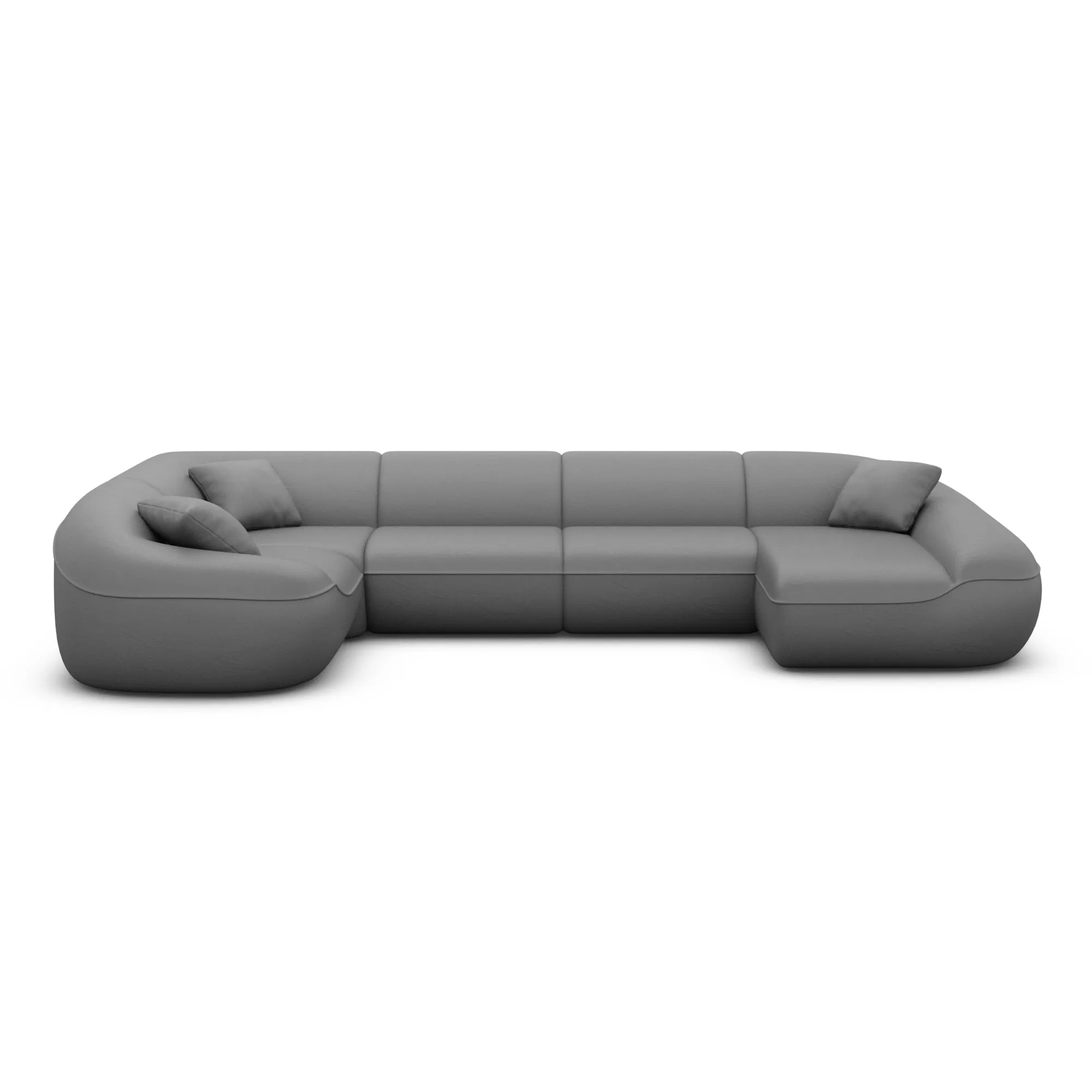 Kunstleder U-Form XL Wohnlandschaft Levina – Bild 48