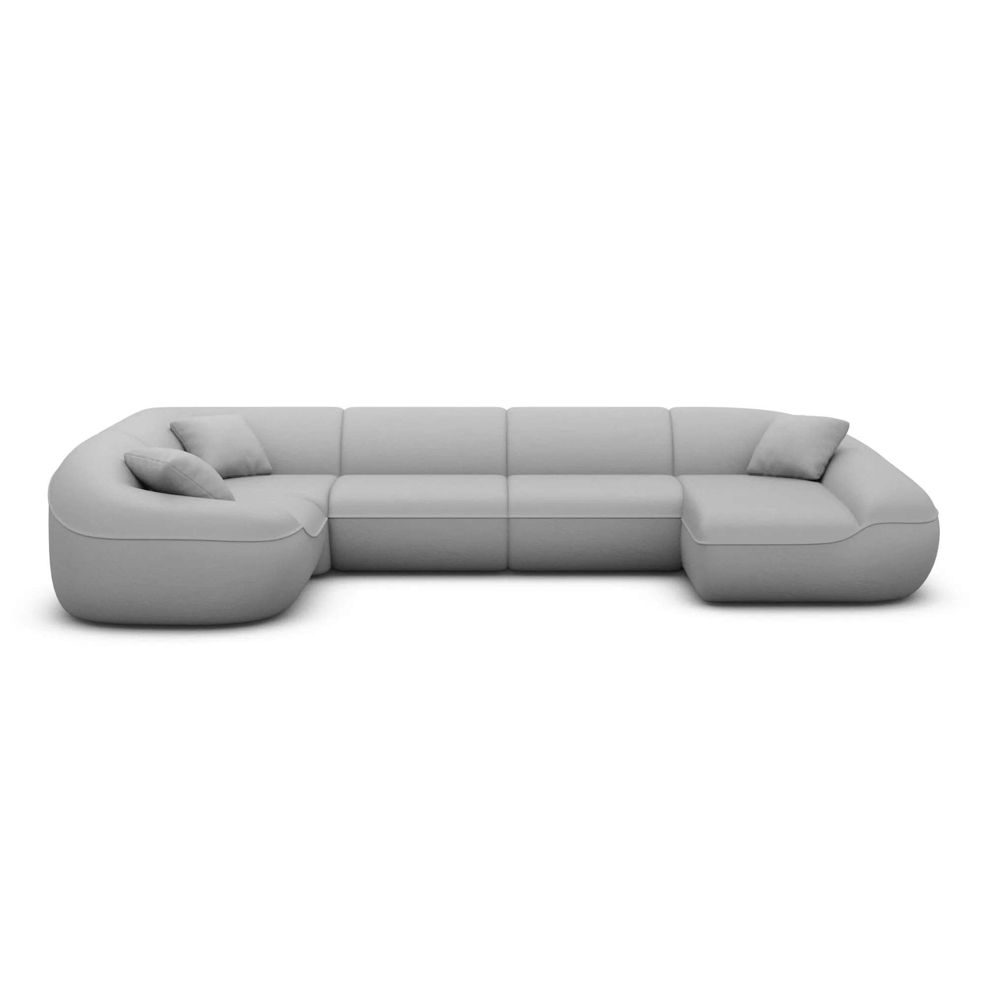 Kunstleder U-Form XL Wohnlandschaft Levina – Bild 51