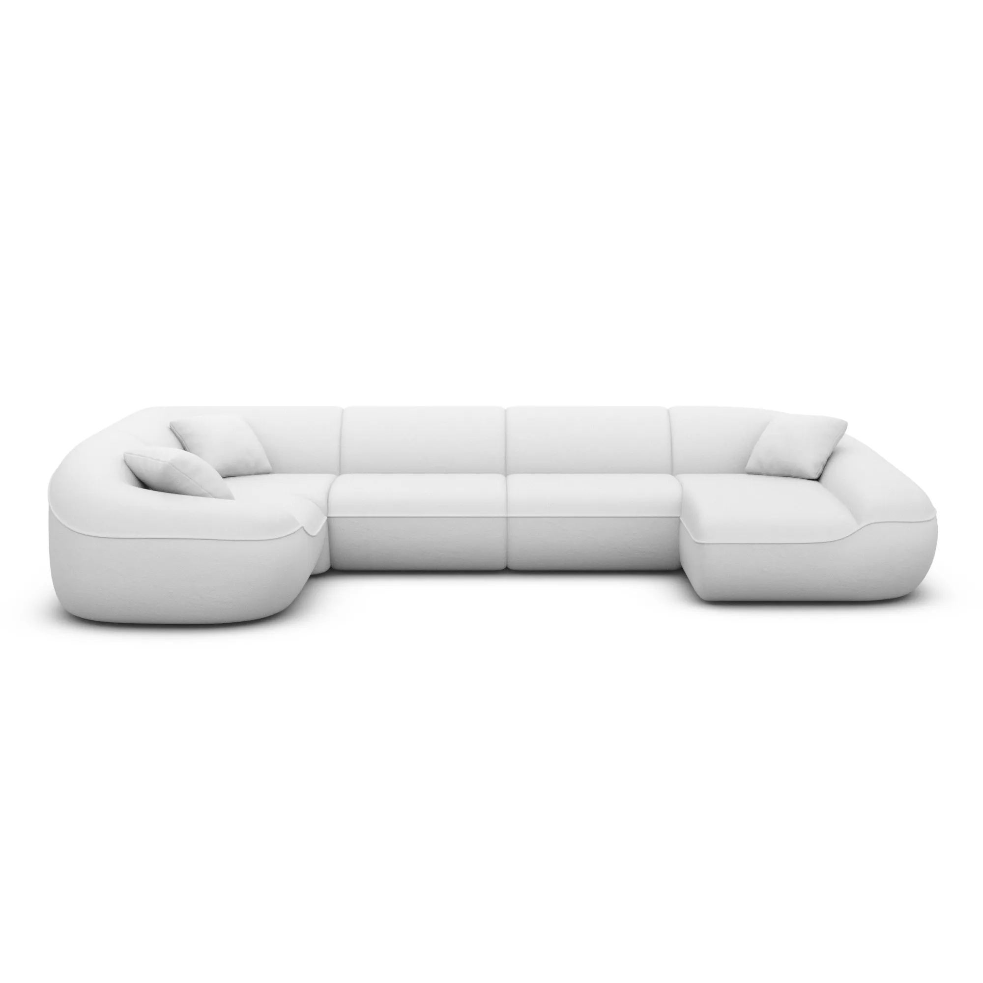 Kunstleder U-Form XL Wohnlandschaft Levina – Bild 54