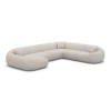 Bouclé U-Form XXL Wohnlandschaft Levina – Bild 22
