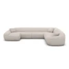 Bouclé U-Form XXL Wohnlandschaft Levina – Bild 23