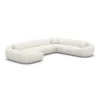 Bouclé U-Form XXL Wohnlandschaft Levina – Bild 7