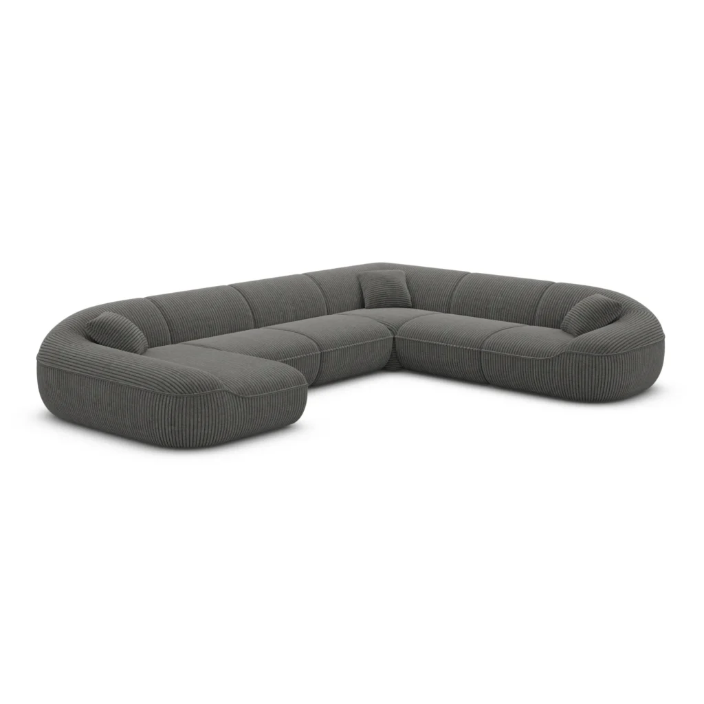Cord U-Form XXL Wohnlandschaft Levina