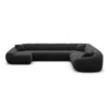 Samtstoff U-Form XXL Wohnlandschaft Levina – Bild 71