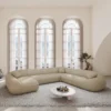 Echtleder U-Form XXL Wohnlandschaft Levina – Bild 2