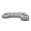 Echtleder U-Form XXL Wohnlandschaft Levina – Bild 57