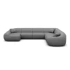 Kunstleder U-Form XXL Wohnlandschaft Levina – Bild 48