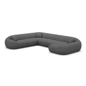 Bouclé U-Form XXL Wohnlandschaft Levina