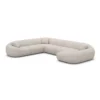 Bouclé U-Form XXL Wohnlandschaft Levina – Bild 13