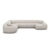 Bouclé U-Form XXL Wohnlandschaft Levina – Bild 14