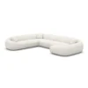 Bouclé U-Form XXL Wohnlandschaft Levina – Bild 16