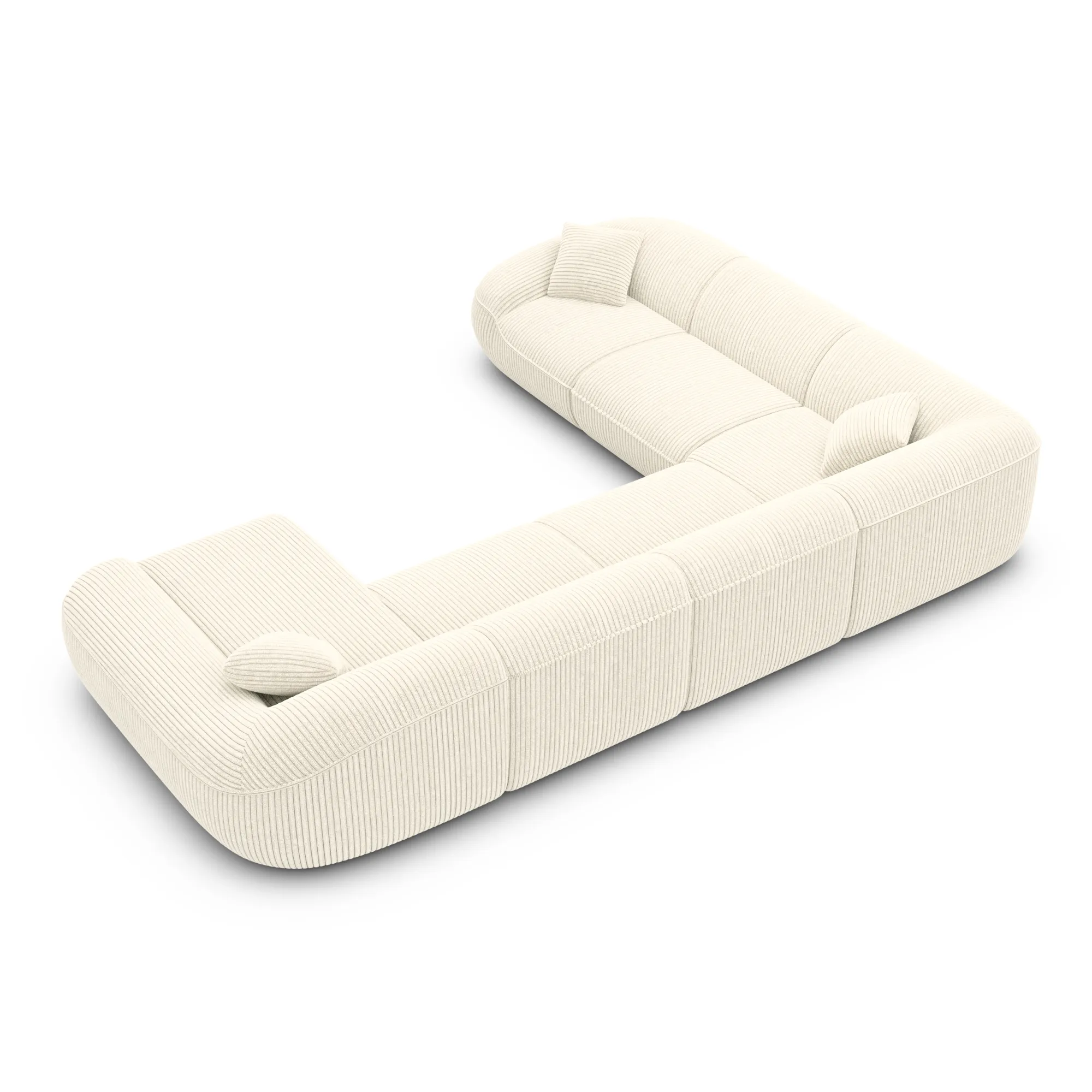 Cord U-Form XXL Wohnlandschaft Levina – Bild 29